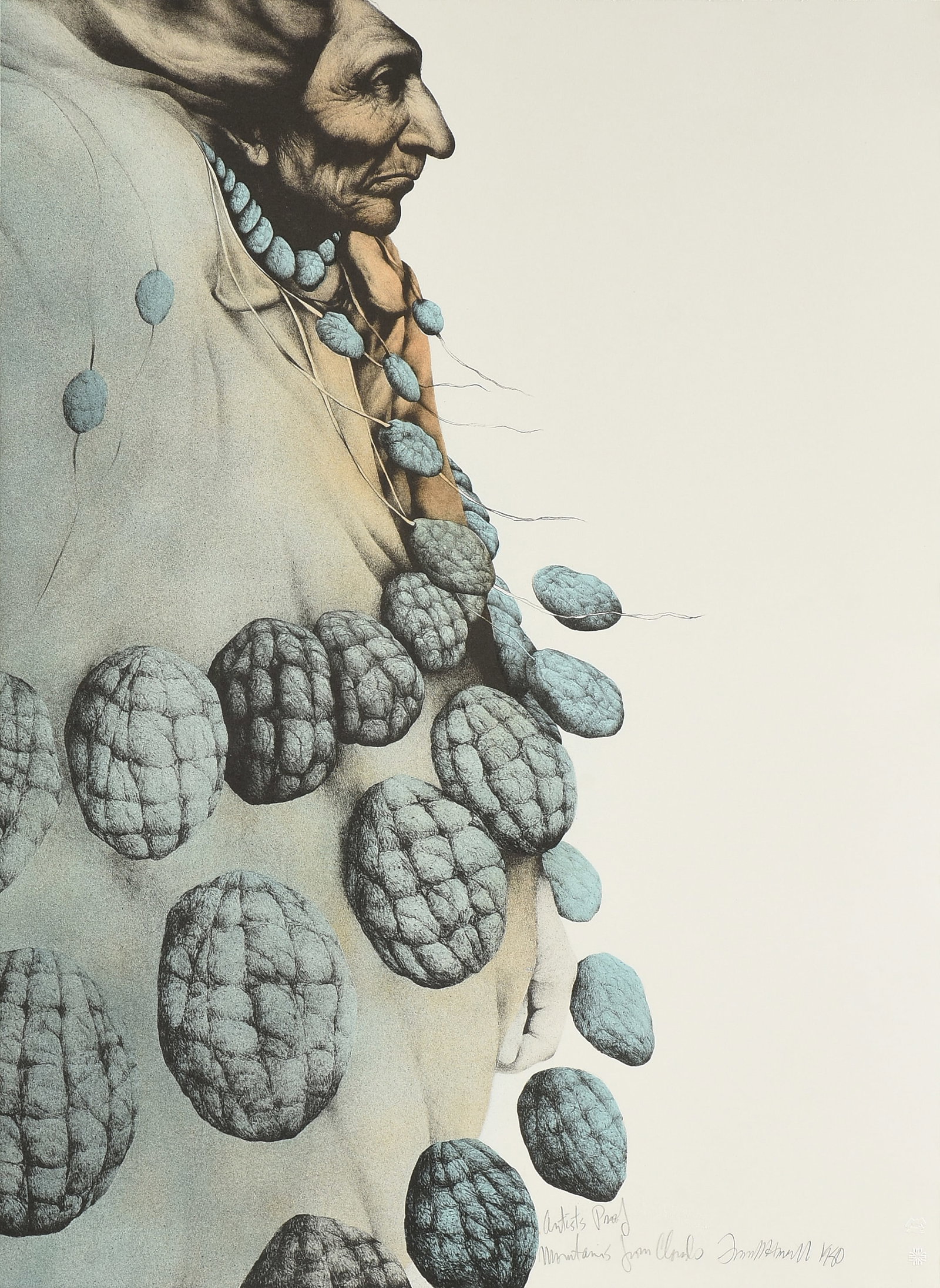 FRANK HOWELL (American 1937-1997) Mountains from Clouds, 1980, (1 of 13)
