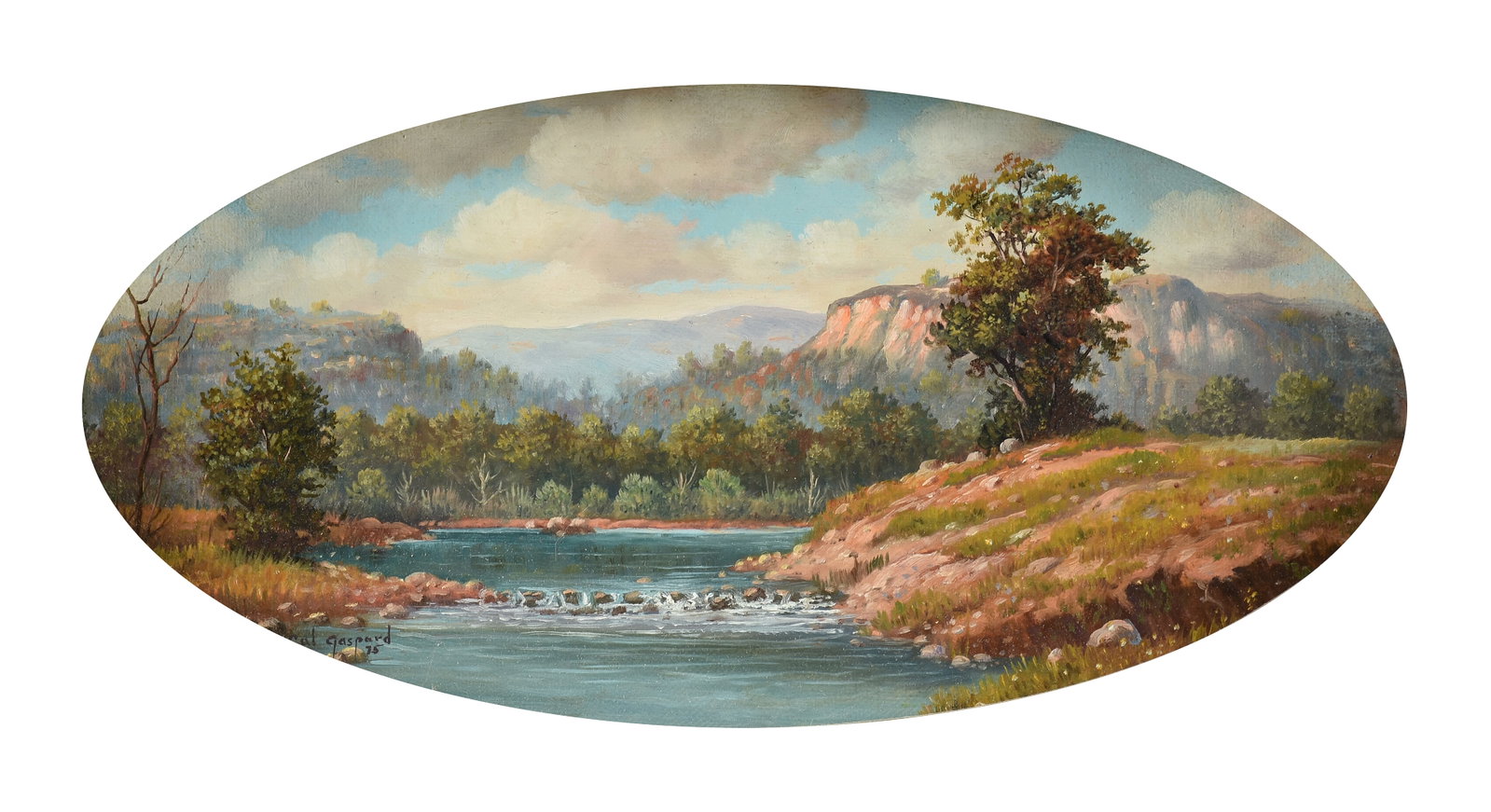 CAL GASPARD (American 1934-2020) Western Riverscape, 1975, (1 of 9)