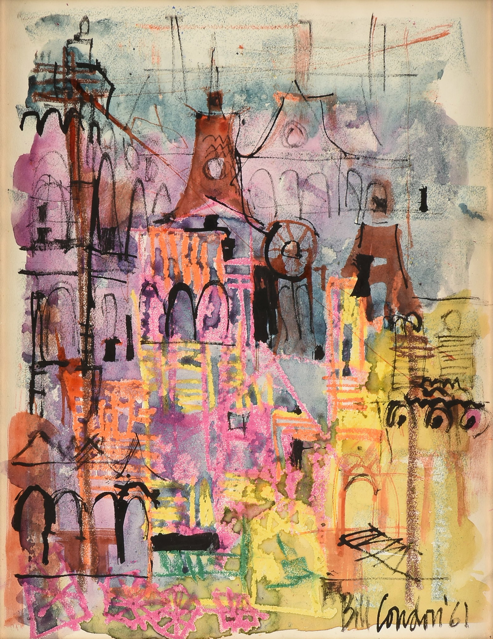 WILLIAM (BILL) CONDON (American/Texas 1923-1998) Hong Kong, 1961, (1 of 11)