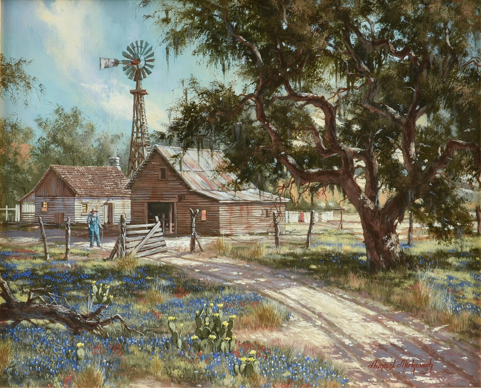 NENAD MIRKOVICH (Serbian/American/Texas b. 1951) Country Road (Untitled), 21ST CENTURY, (1 of 11)