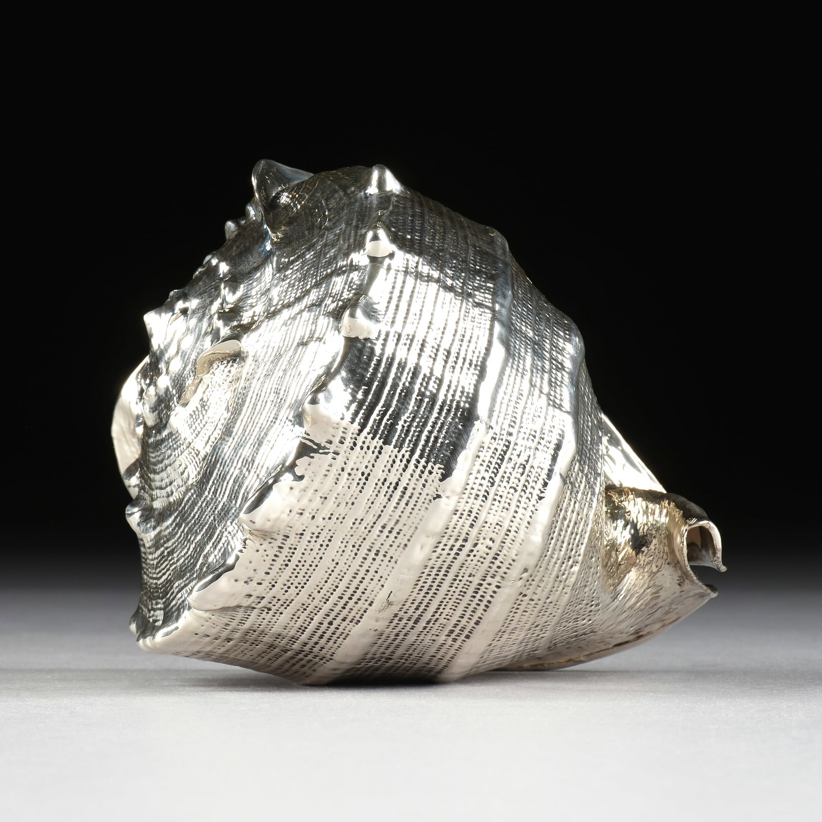 A BUCCELLATI STERLING SILVER CONCH SHELL, ITALIAN, (1 of 11)