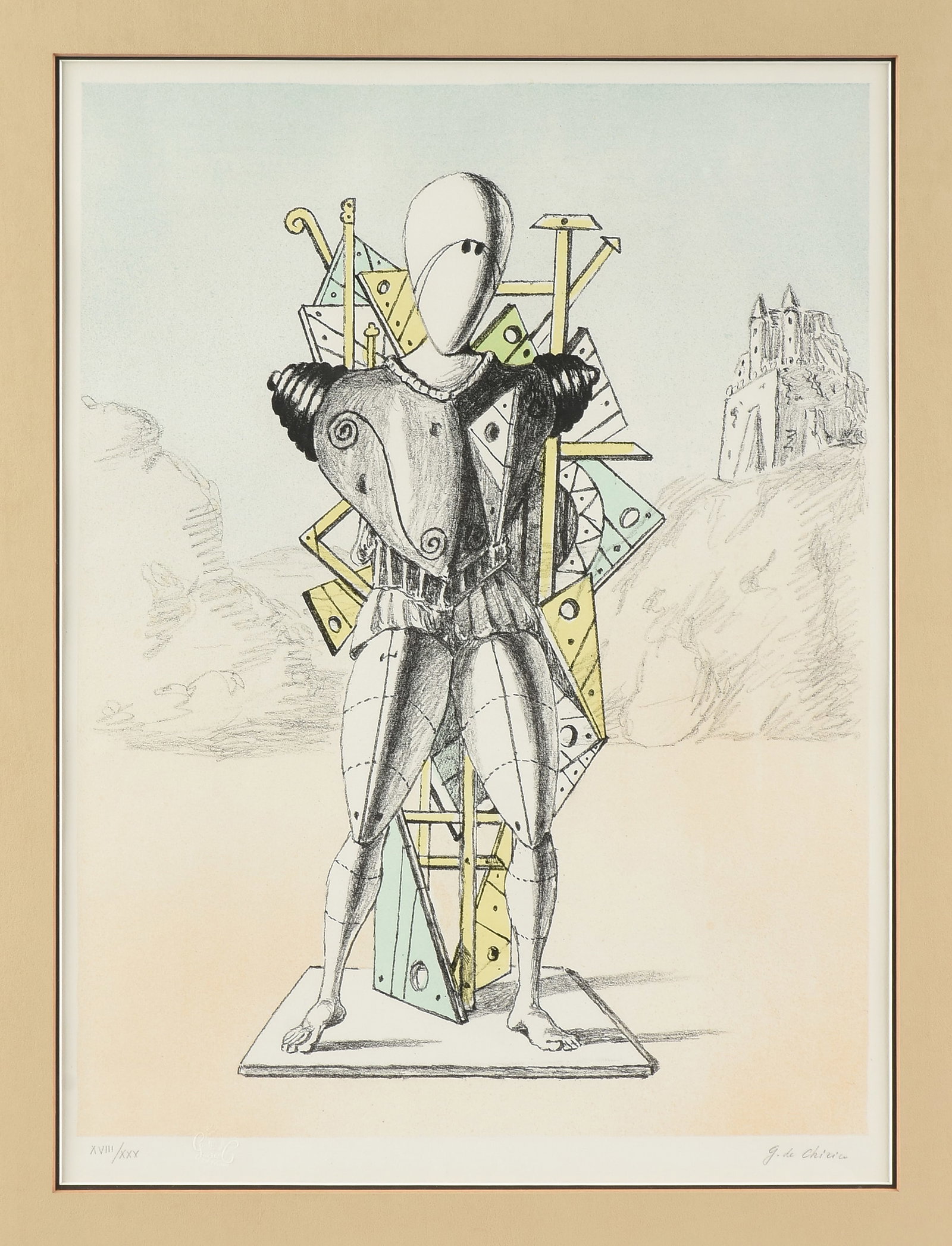 GIORGIO DE CHIRICO (Greek/Italian 1888-1978) Il Trovatore, 1972, (1 of 14)