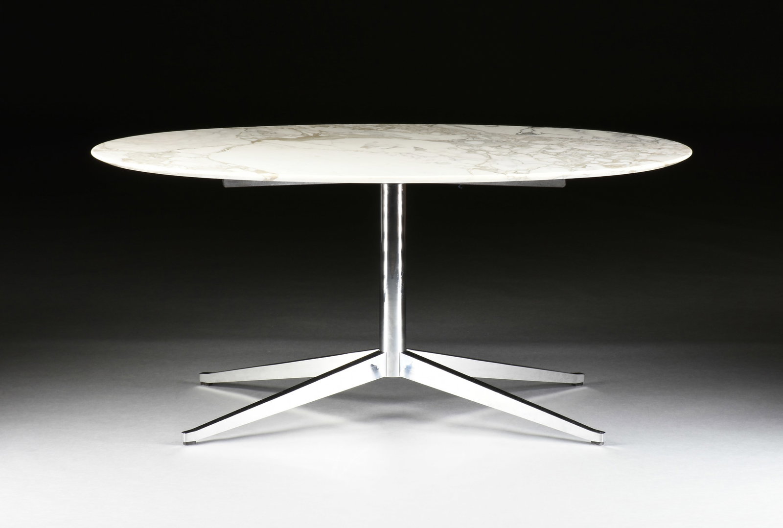 A MID-CENTURY MODERN OVAL TABLE DESK, CIRCA 1970, (1 of 7)