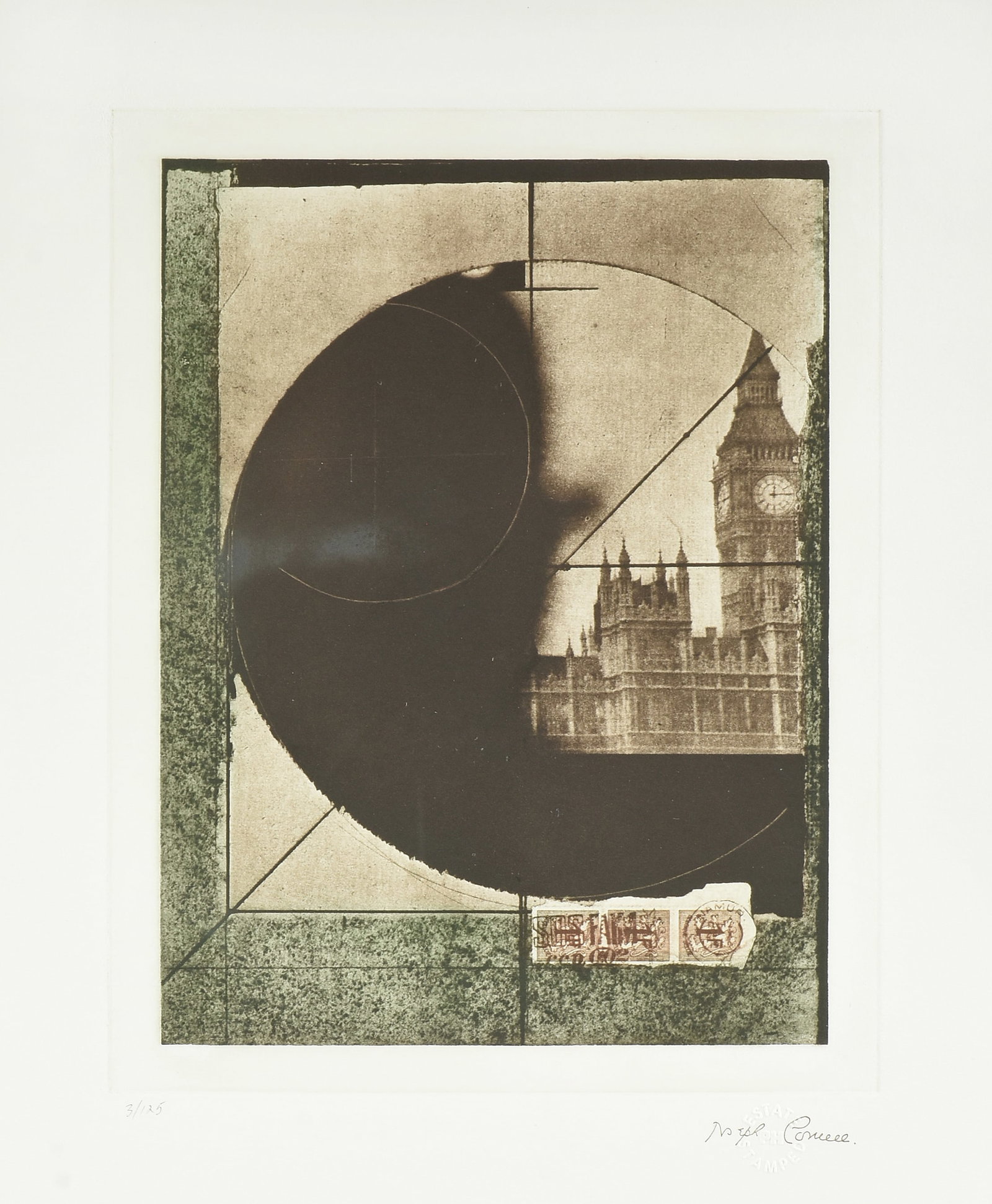 JOSEPH CORNELL (American 1903-1972) Untitled (Derby Hat), 1972, (1 of 13)