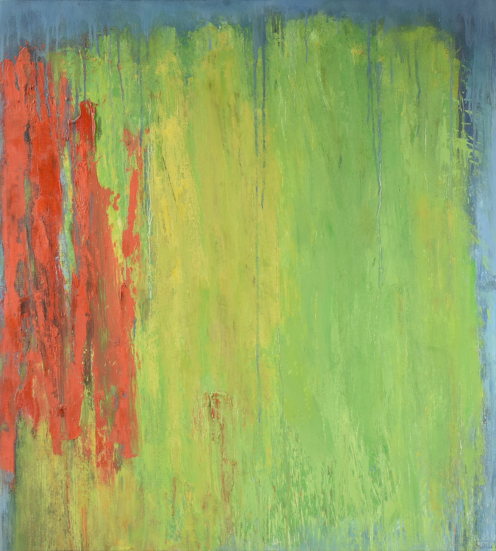 TONY MAGAR (British 1936-2022) Oboe, 2002,: TONY MAGAR (British 1936-2022) Oboe, 2002, oil on canvas, signed and dated on reverse, "Magar 2002," also titled, "Oboe." 44 x 40 in. (111.8 x 101.6 cm.) Provenance: Private Collection, West Pawlet, V