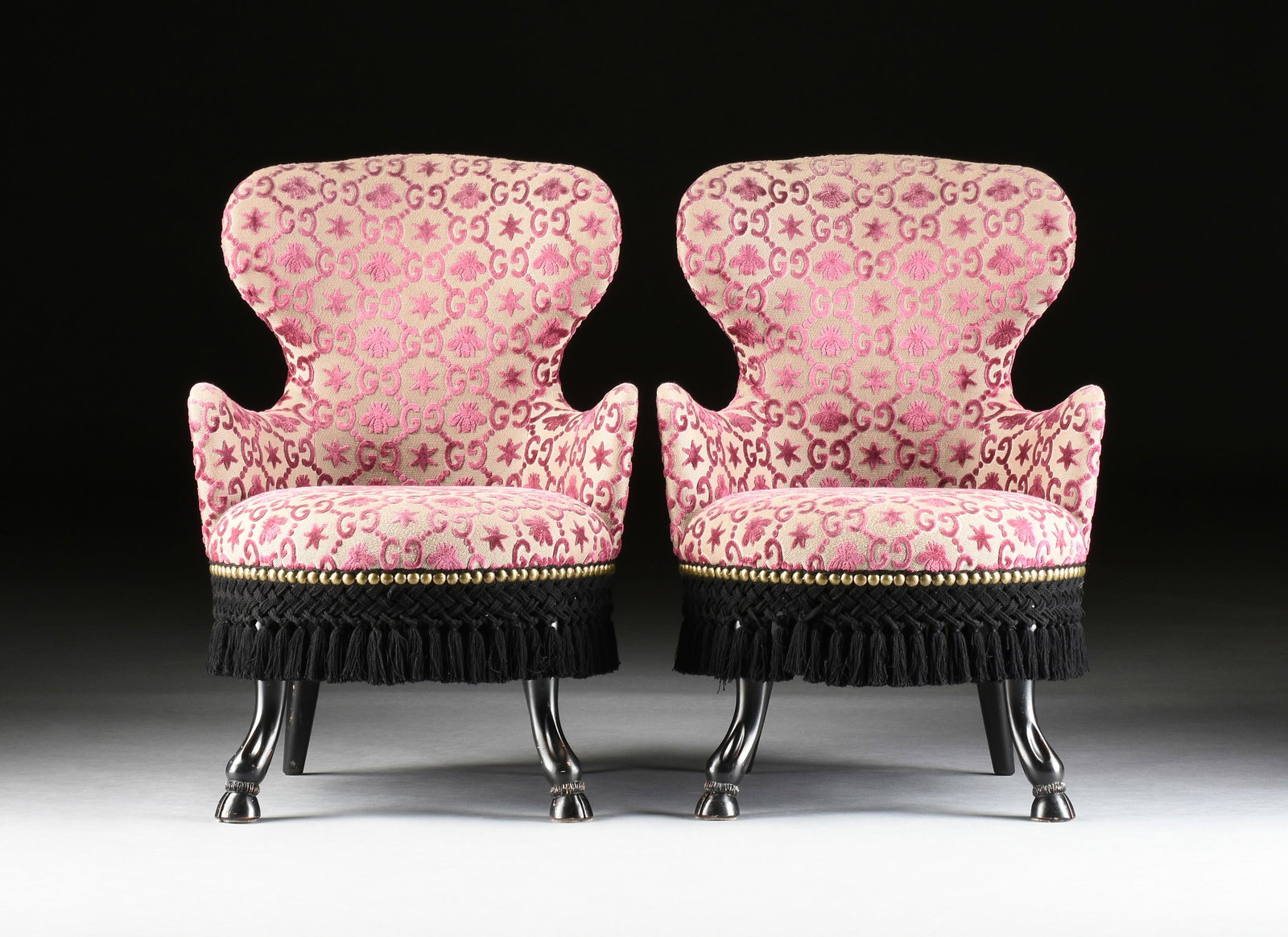 FOUR GUCCI ARMCHAIRS, ITALIAN, CIRCA 2018, (1 of 10)