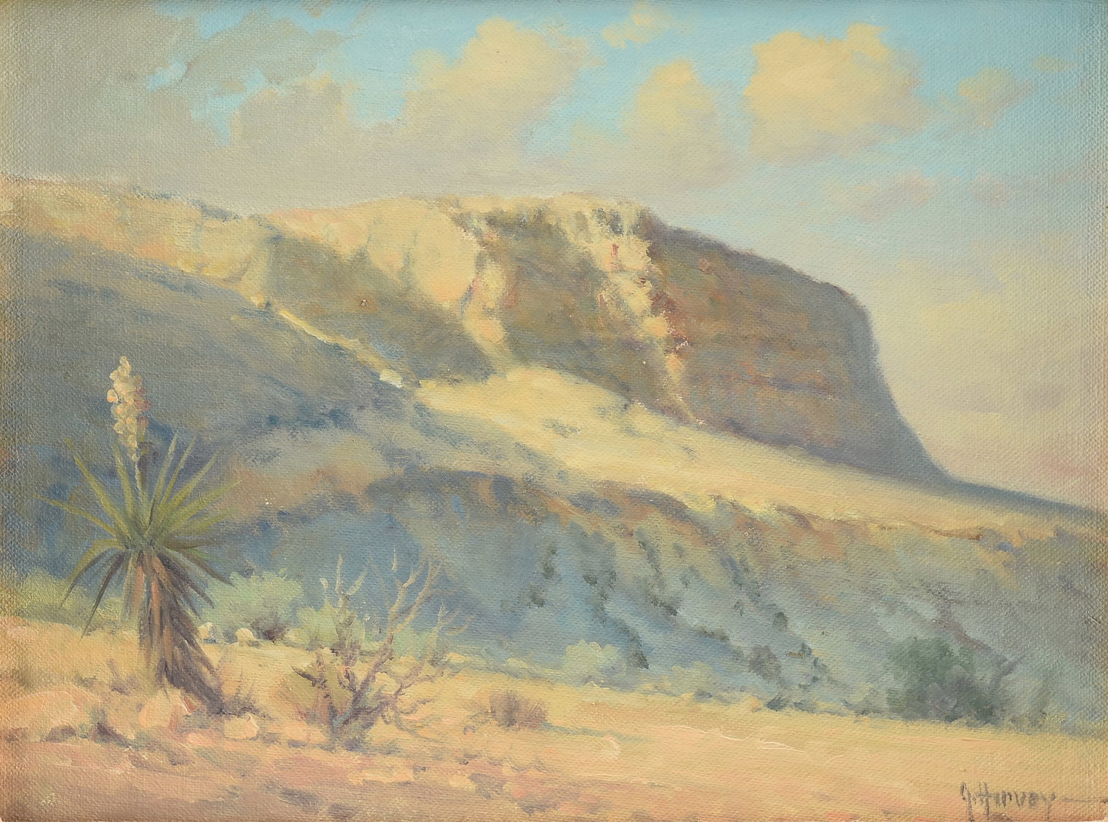 GERALD "G. HARVEY" JONES (American/Texas 1933-2017) Desert Mesa (Untitled), 20TH CENTURY, (1 of 11)