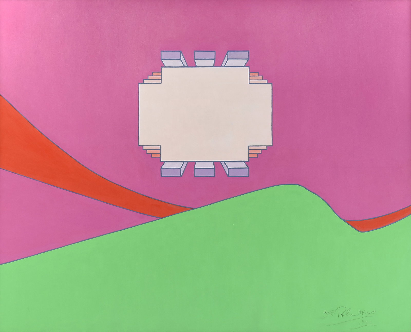 PETER MAX (German/American b. 1937) Cosmic Forms (Untitled), 1971, (1 of 16)