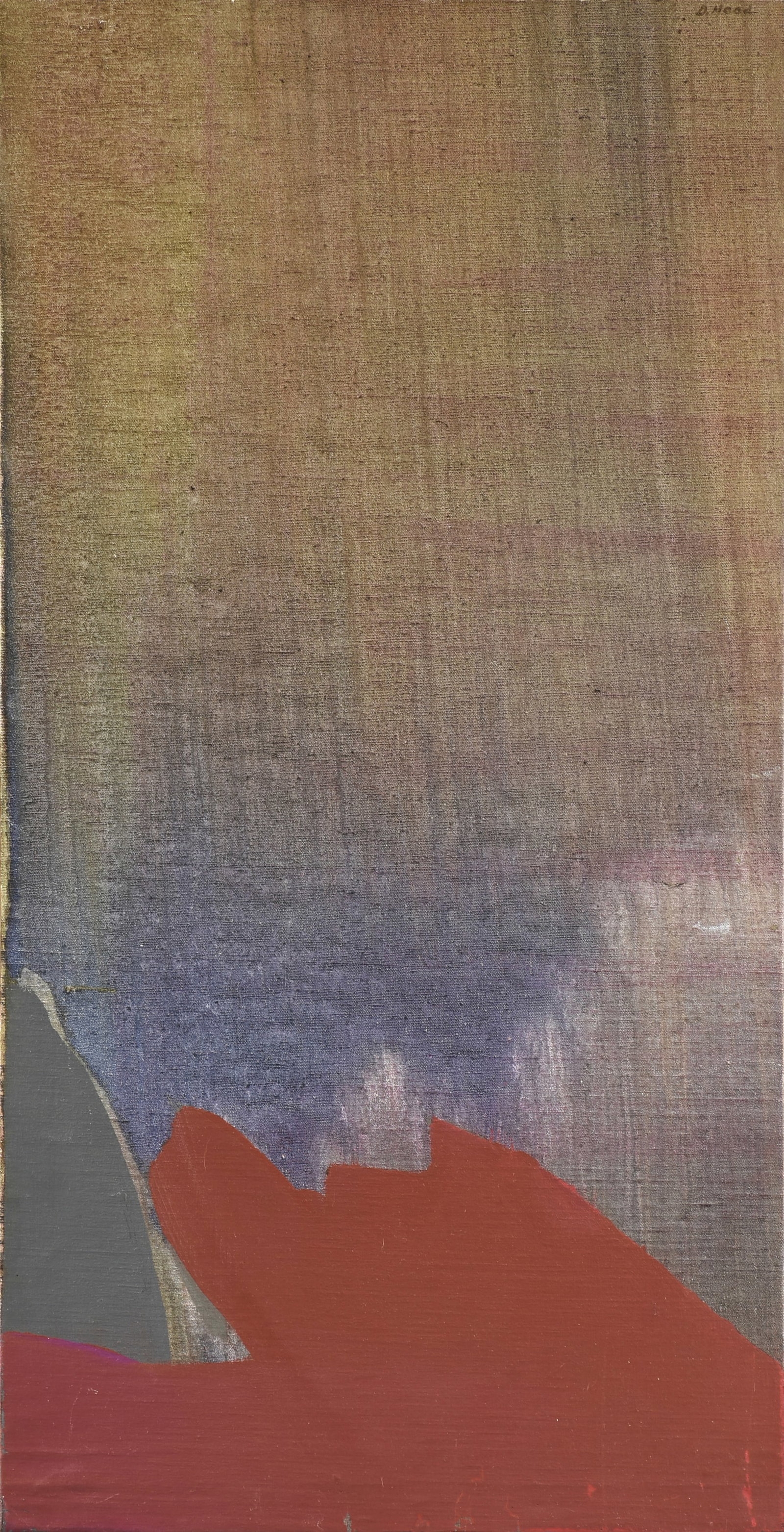 DOROTHY HOOD (American/Texas 1918-2000) Liquid Wall CIRCA 1970s,: DOROTHY HOOD (American/Texas 1918-2000) Liquid Wall CIRCA 1970s, oil on canvas, signed upper right, "D. Hood," also signed, titled, and with the artist's inventory number on the reverse, "D. Hood -
