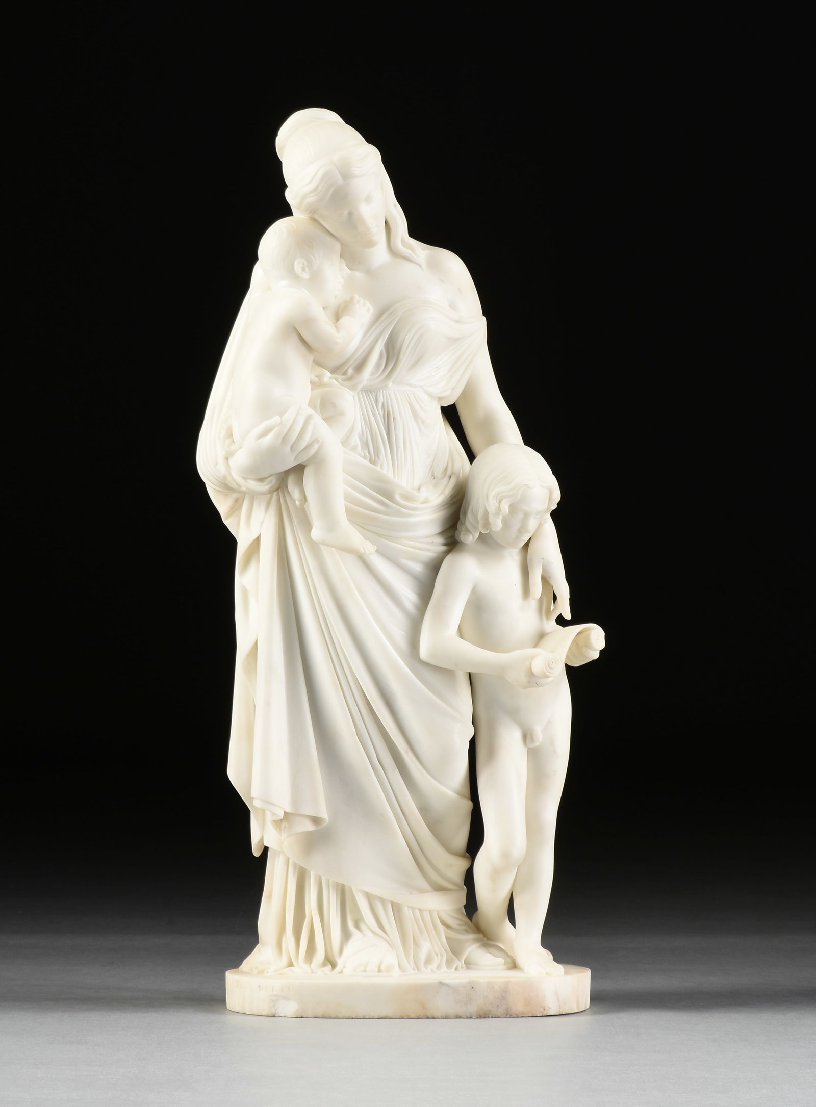 PASQUALE ROMANELLI (Italian, 1812-1887) Charity the Educator, 1855, (1 of 13)