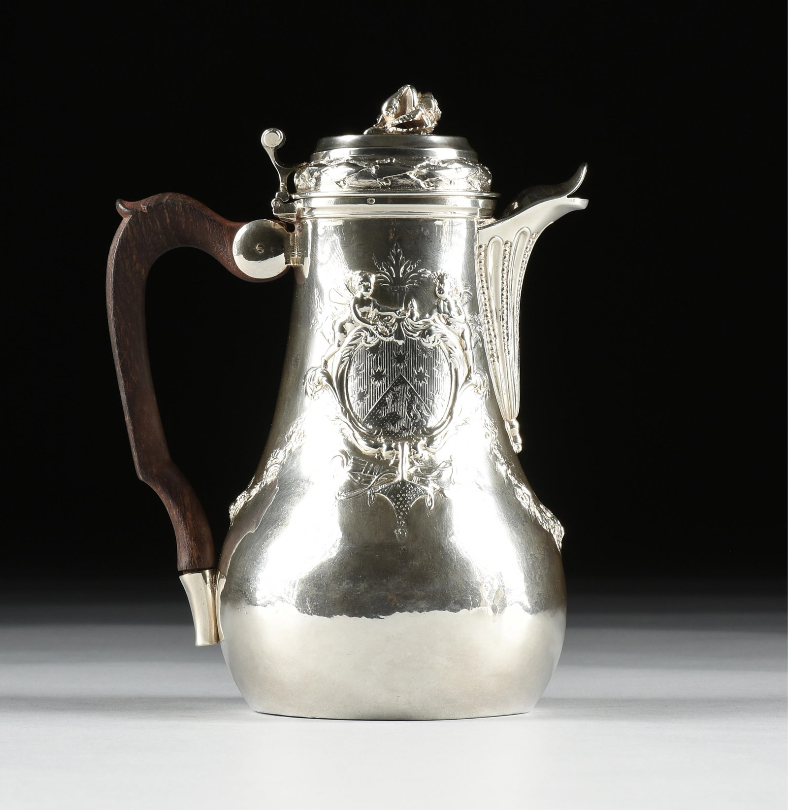 A NEOCLASSICAL SILVER COFFEE POT by JEAN-CHARLES DUCHESNE, FRENCH, CIRCA 1785, (1 of 11)