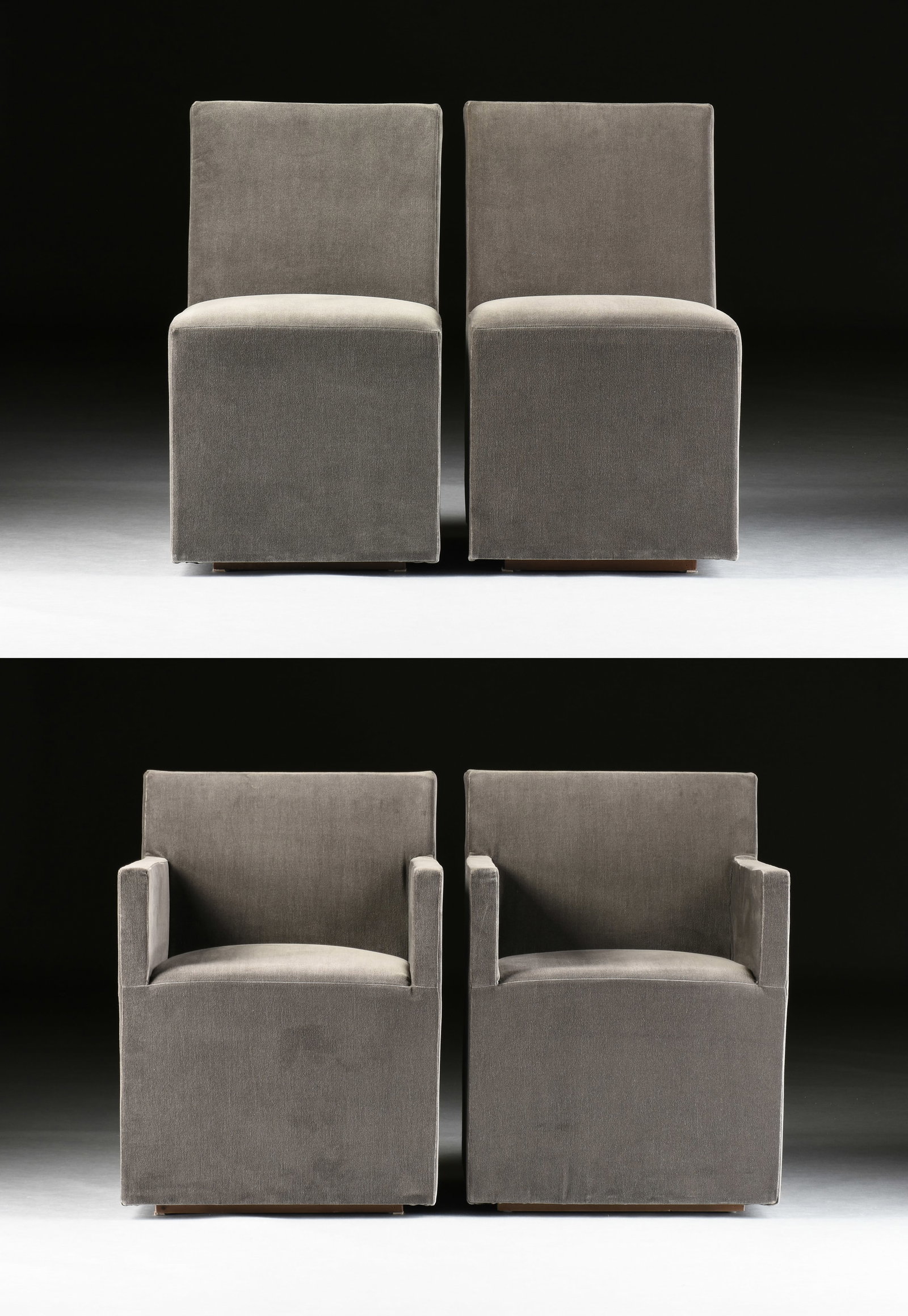 TWELVE RESTORATION HARDWARE ELLISON DINING CHAIRS, AMERICAN, 21ST CENTURY, (1 of 10)