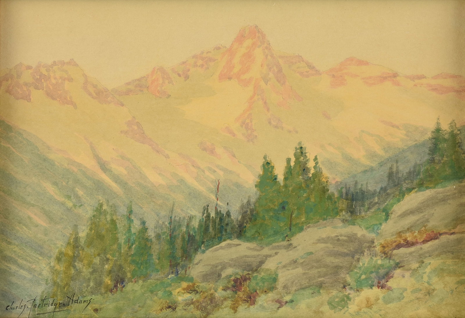 CHARLES PARTRIDGE ADAMS (American 1858-1942) Sunlight After Storm Southern Colorado, 20TH CENTURY, (1 of 10)