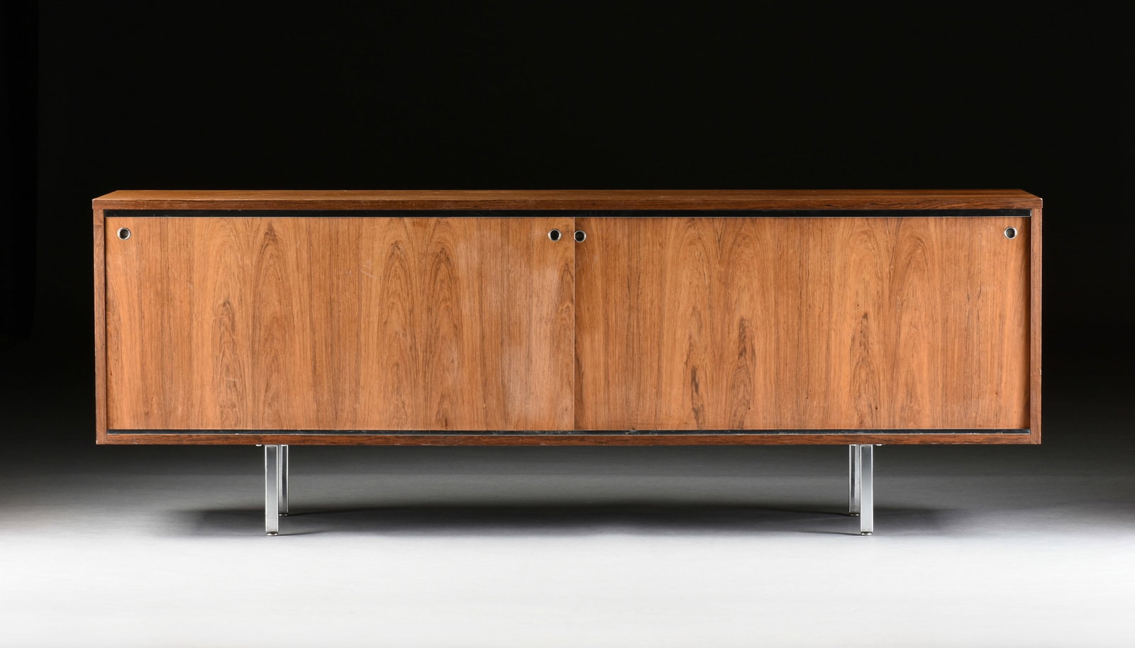 GEORGE NELSON (American 1908-1986) A HERMAN MILLER EXECUTIVE OFFICE GROUP CREDENZA, 8000 SERIES, (1 of 11)