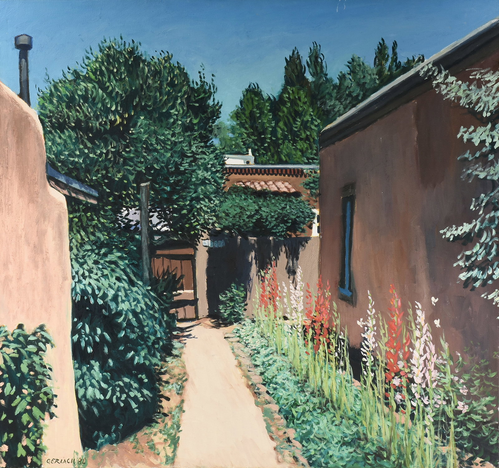 CHRISTOPHER GERLACH (American b. 1952) Garden Path with Flowers, 1982, (1 of 17)