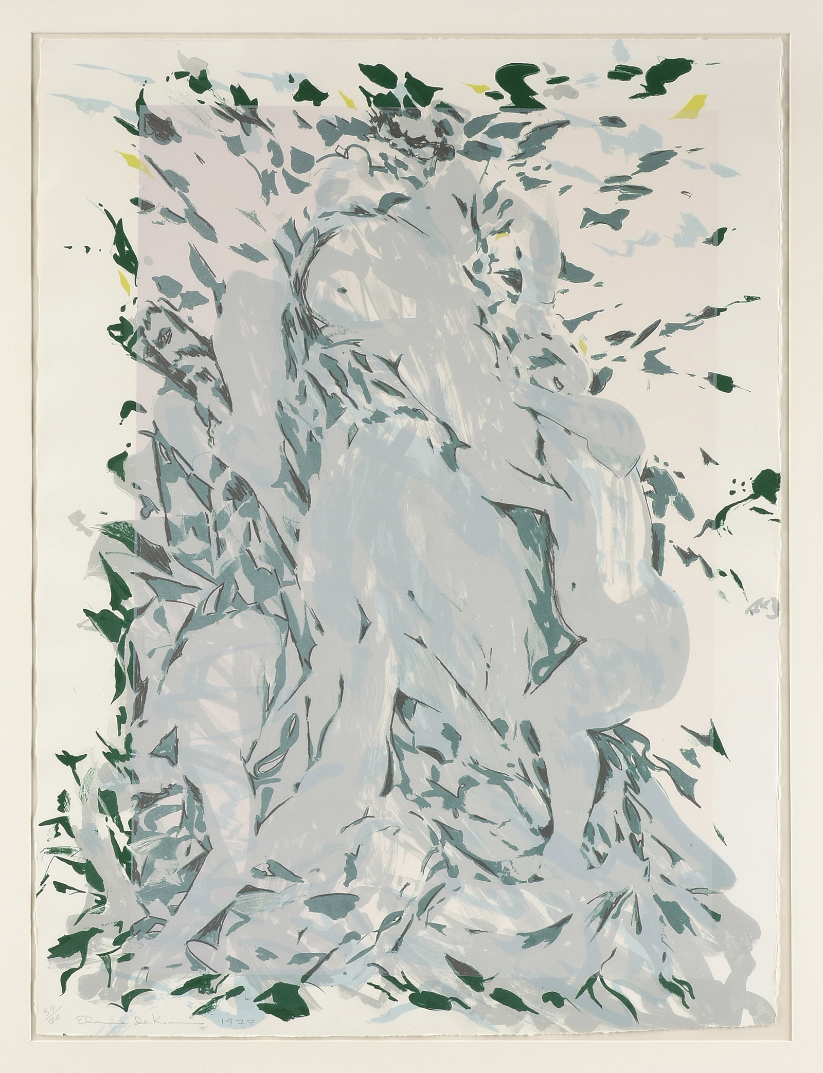 ELAINE DE KOONING (American 1918-1989) Jardin de Luxembourg, 1977, (1 of 14)