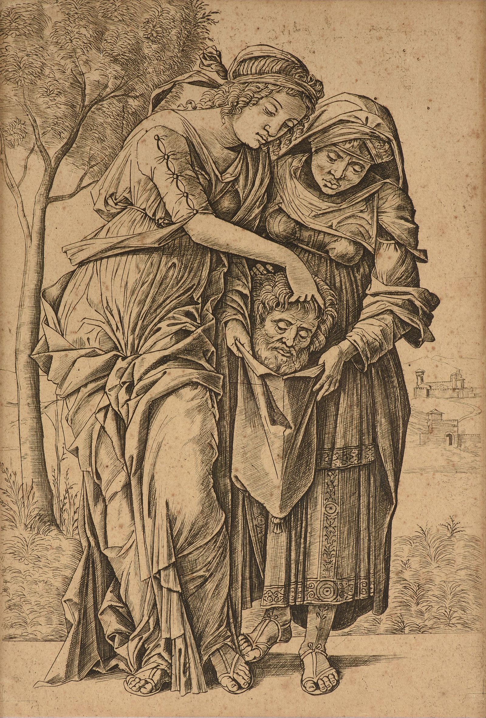 GIROLAMO MOCETTO (Italian c. 1470-1531) Judith and Her Maidservant with the Head of Holofernes, (1 of 10)