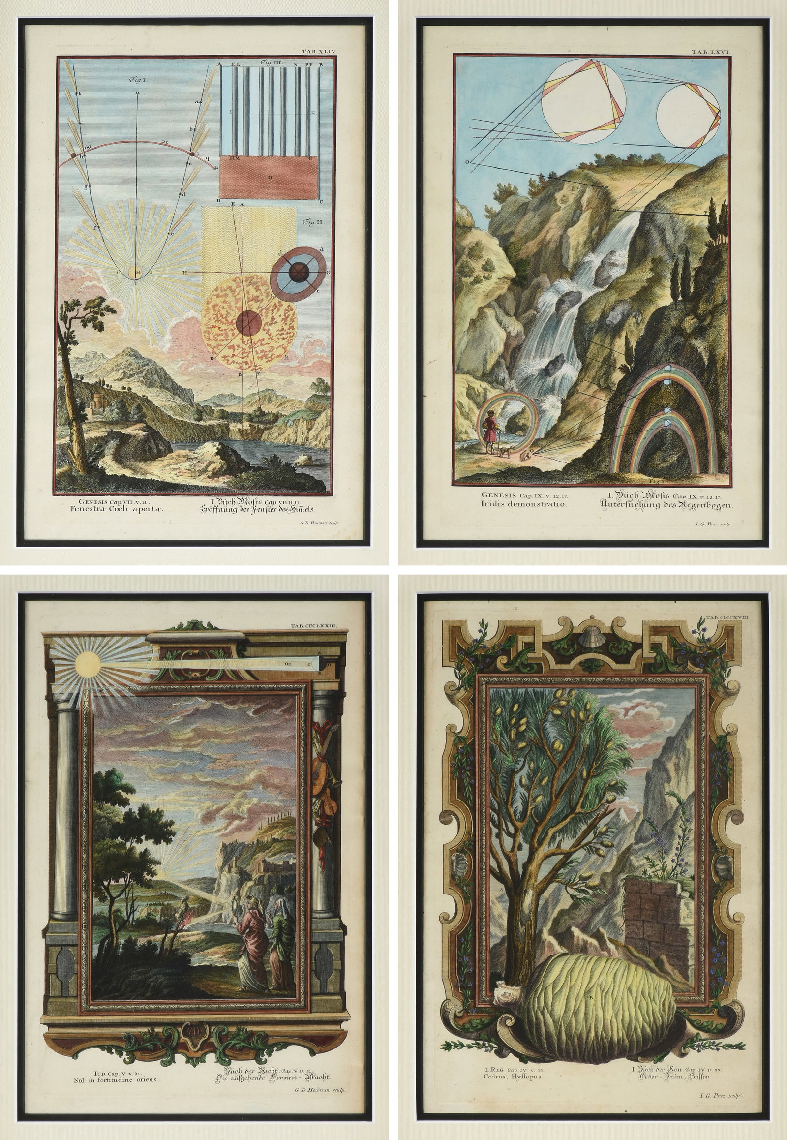 SEVEN ENGRAVINGS FROM THE Kupfer-Bibel, GERMAN, CIRCA 1731-1735, (1 of 18)
