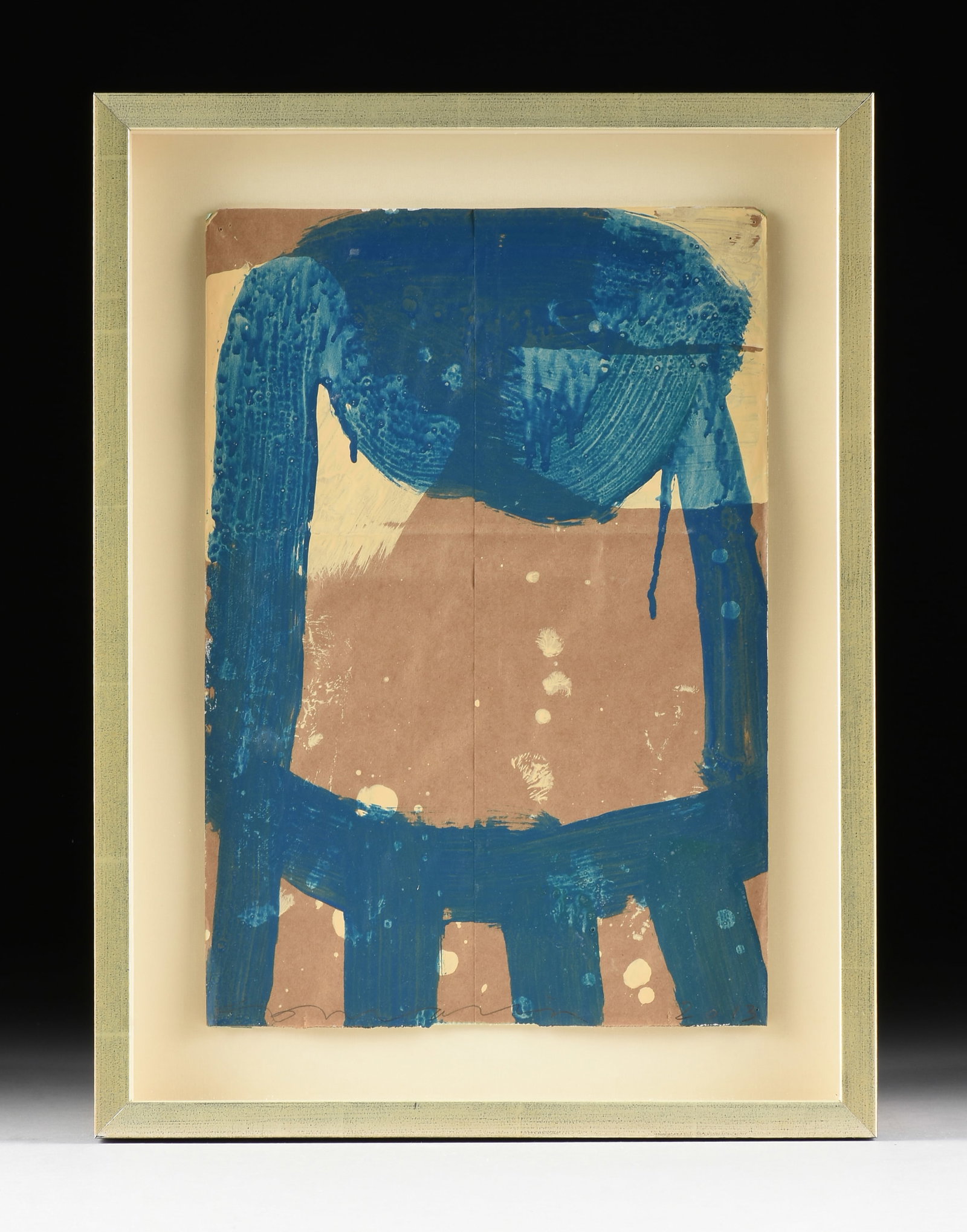 GARY KOMARIN (American b. 1951) Cake Stacked Single Sack, 2013,: GARY KOMARIN (American b. 1951) Cake Stacked Single Sack, 2013, acrylic on paper, signed lower left, "Komarin," and dated lower right, "2013." 17 x 11 3/4 in. (43.2 x 29.8 cm.), Frame: 21 3/4 x 16 1/4