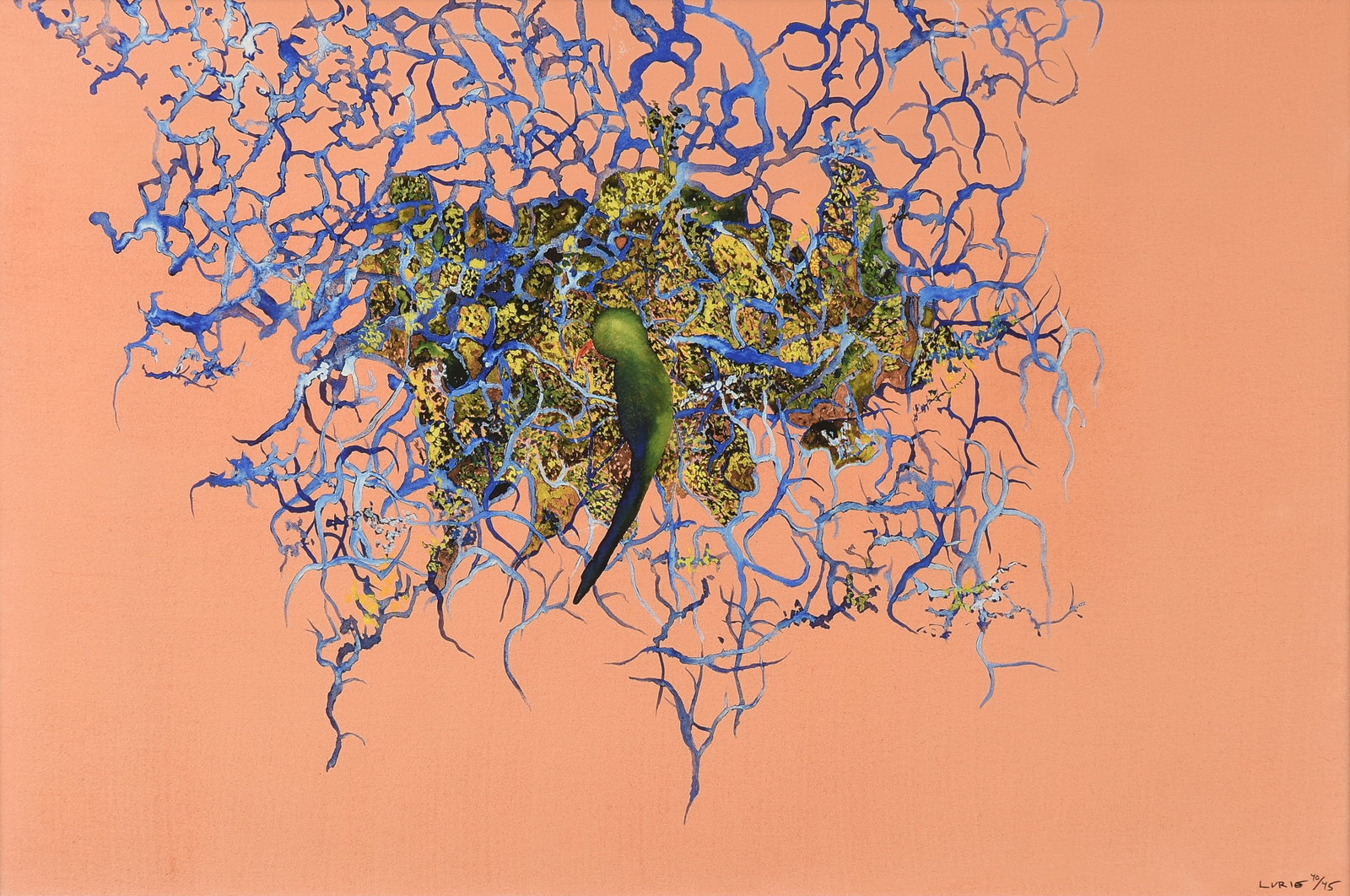 JOHN LURIE (American b. 1952) Bird from Tangle Ignoring Louts, 21ST CENTURY,: JOHN LURIE (American b. 1952) Bird from Tangle Ignoring Louts, 21ST CENTURY, ink jet print on archival rag paper, signed and numbered lower right, "Lurie 40/45." 21 x 31 1/4 in. (53.3 x 79.4 cm.),