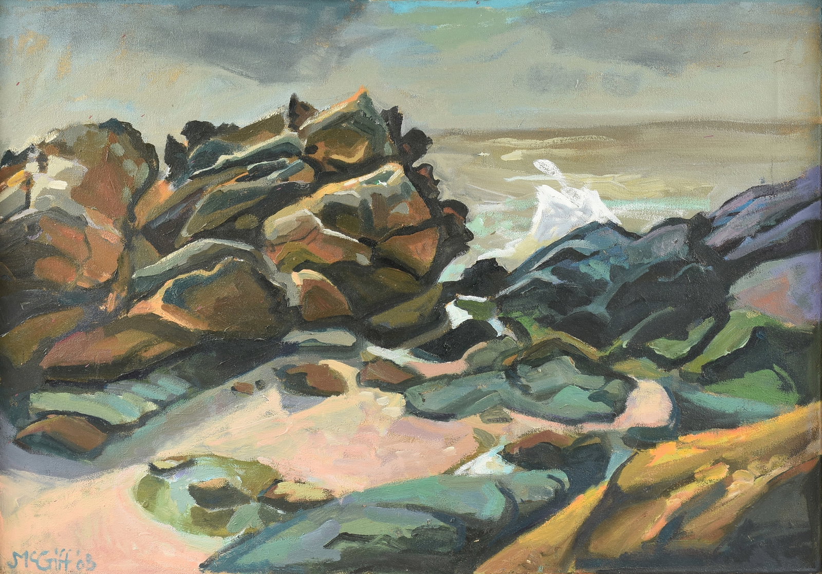 JOHN C. MCGIFF (American b. 1958) Rocky Coast (Untitled), 2008, (1 of 13)