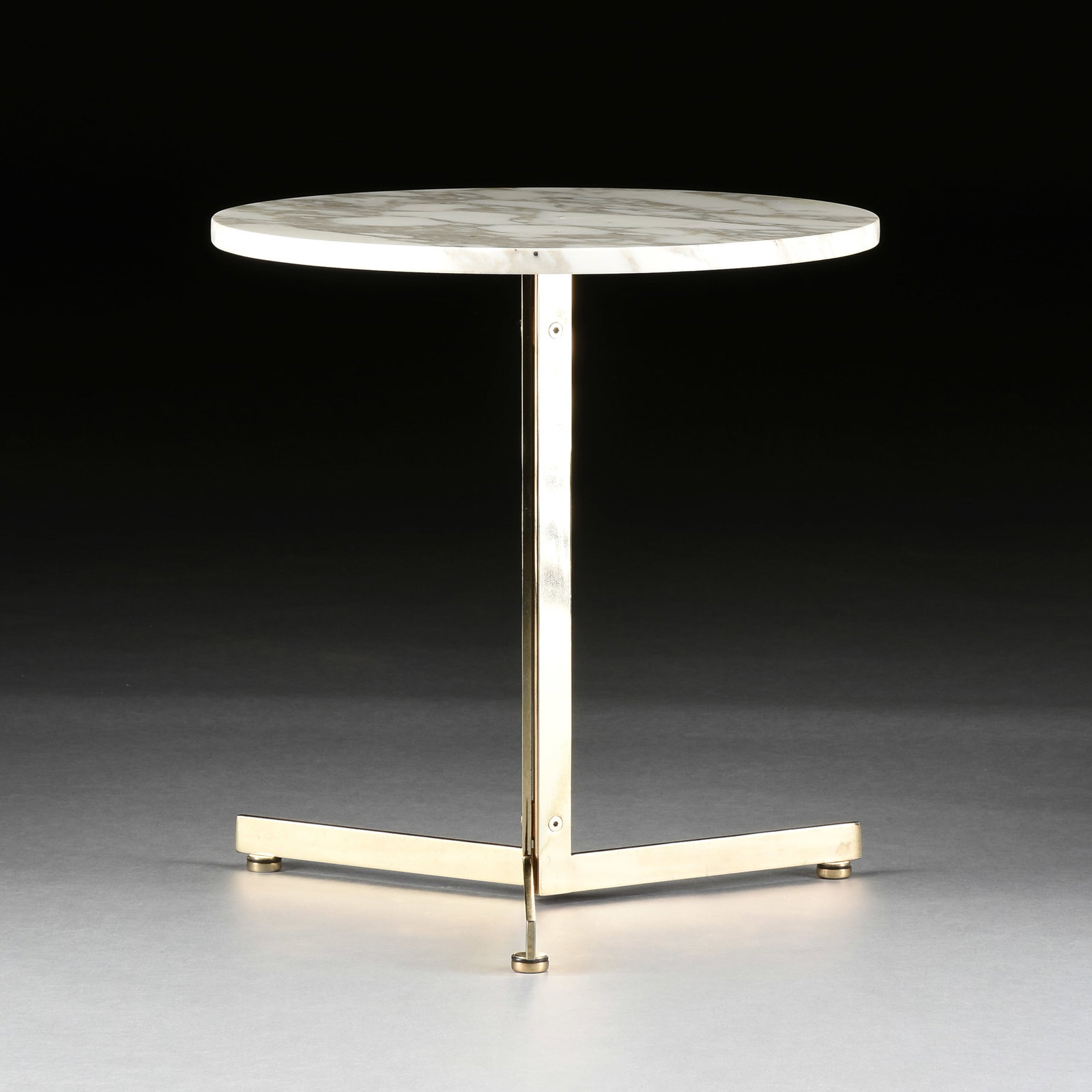 A MID CENTURY MODERN MARBLE SIDE TABLE, CIRCA 1970, (1 of 5)