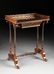 A NAPOLEON III BRASS INLAID ROSEWOOD TABLE À ÉCRIRE,