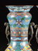 A PAIR OF LARGE VINTAGE CHINESE POLYCHROME DRAGON AND - 5