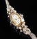 A VINTAGE 14K WHITE GOLD AND DIAMOND LADY'S ELGIN