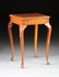 A CONTINENTAL WALNUT AND OLIVE WOOD INLAID PARQUETRY