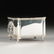 A GEORGE III STYLE SILVER PLATED COPPER KEEPSAKE BOX,