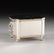 A GEORGE III STYLE SILVER PLATED COPPER KEEPSAKE BOX, - 7