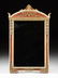 A NEOCLASSICAL STYLE PARCEL GILT RED AND WHITE PAINTED