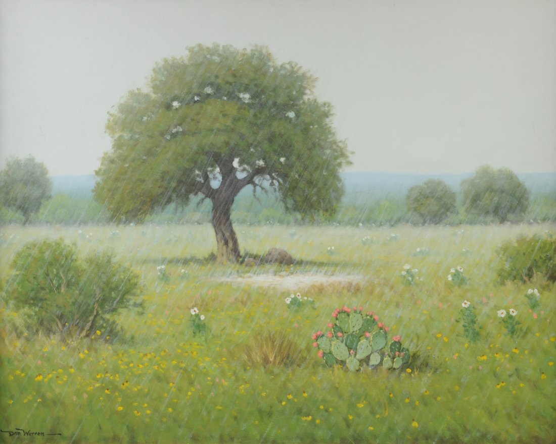 DON WARREN (American/Texas 1935-2006) A PAINTING, (1 of 10)