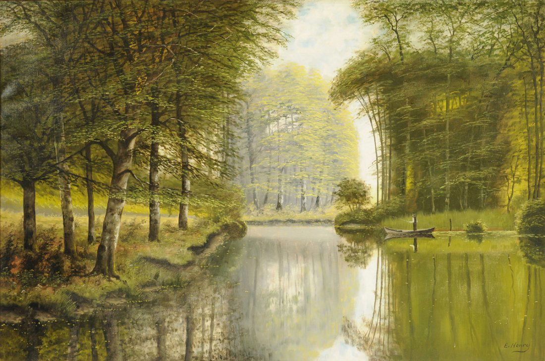 EDWARD HENRY (American 1841 - 1919) A PAINTING, "Creek (1 of 10)