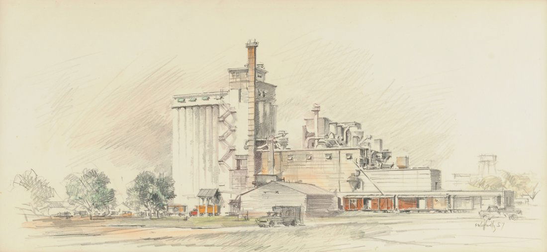 BUCK SCHIWETZ (American/Texas 1898-1984) A PAINTING, (1 of 10)