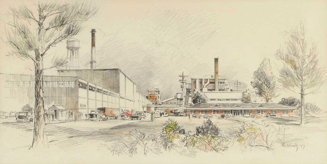 BUCK SCHIWETZ (American/Texas 1898-1984) A PAINTING, (1 of 10)