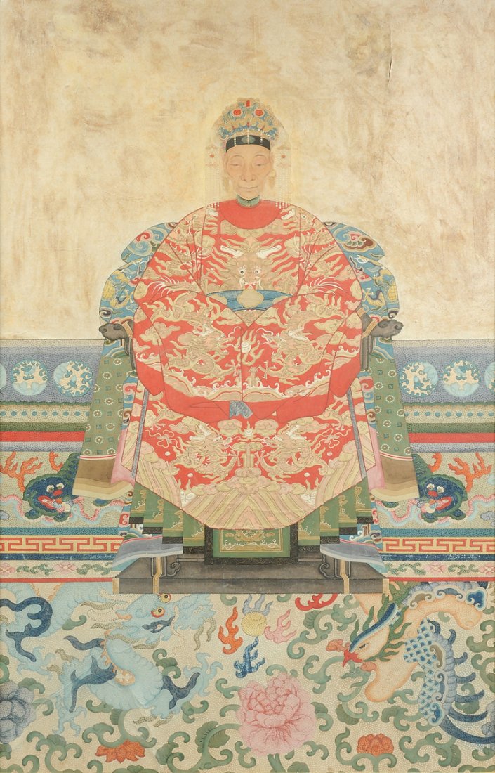A CHINESE ANCESTOR PORTRAIT, 19TH CENTURY, (1 of 9)