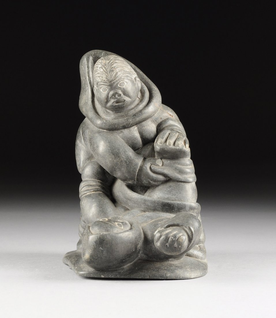 LUCCASSIE ECHALOOK (Canadian/Inuit b. 1942) A BLACK (1 of 9)