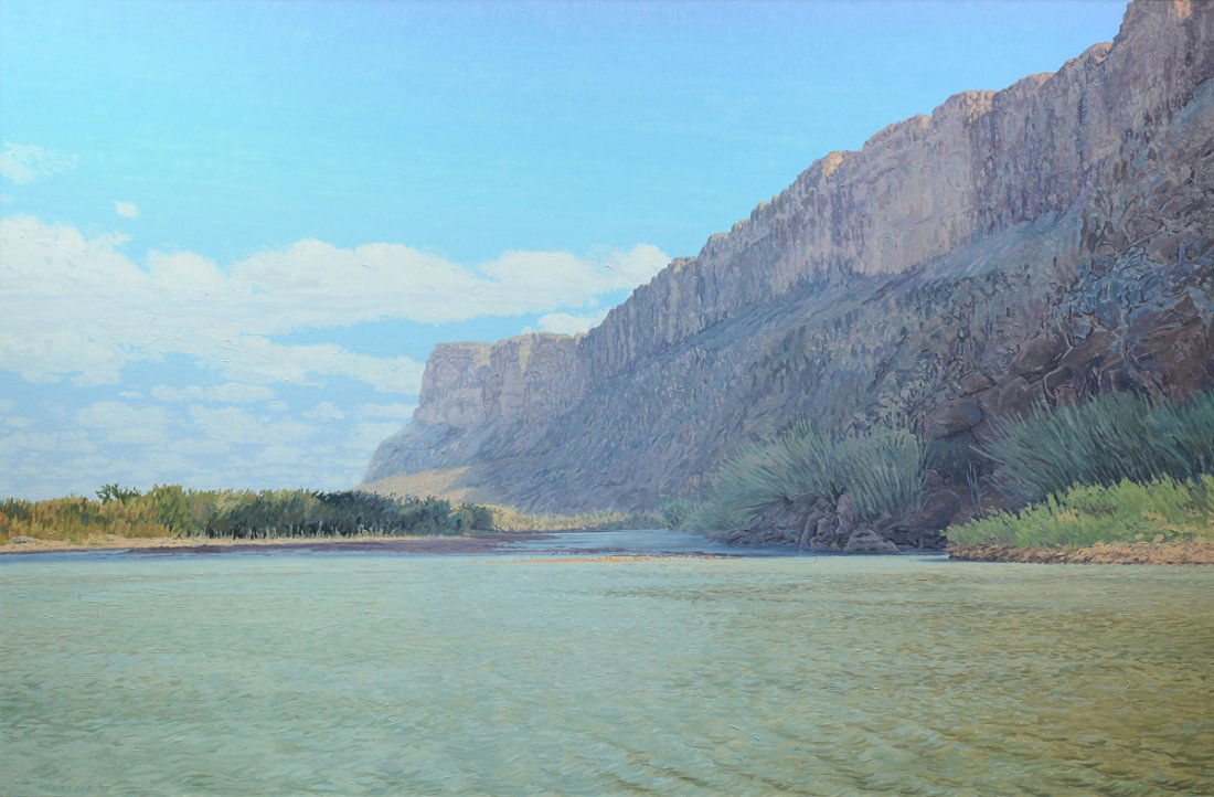 HENRY COE (American b. 1946) A PAINTING, "Big River (1 of 10)