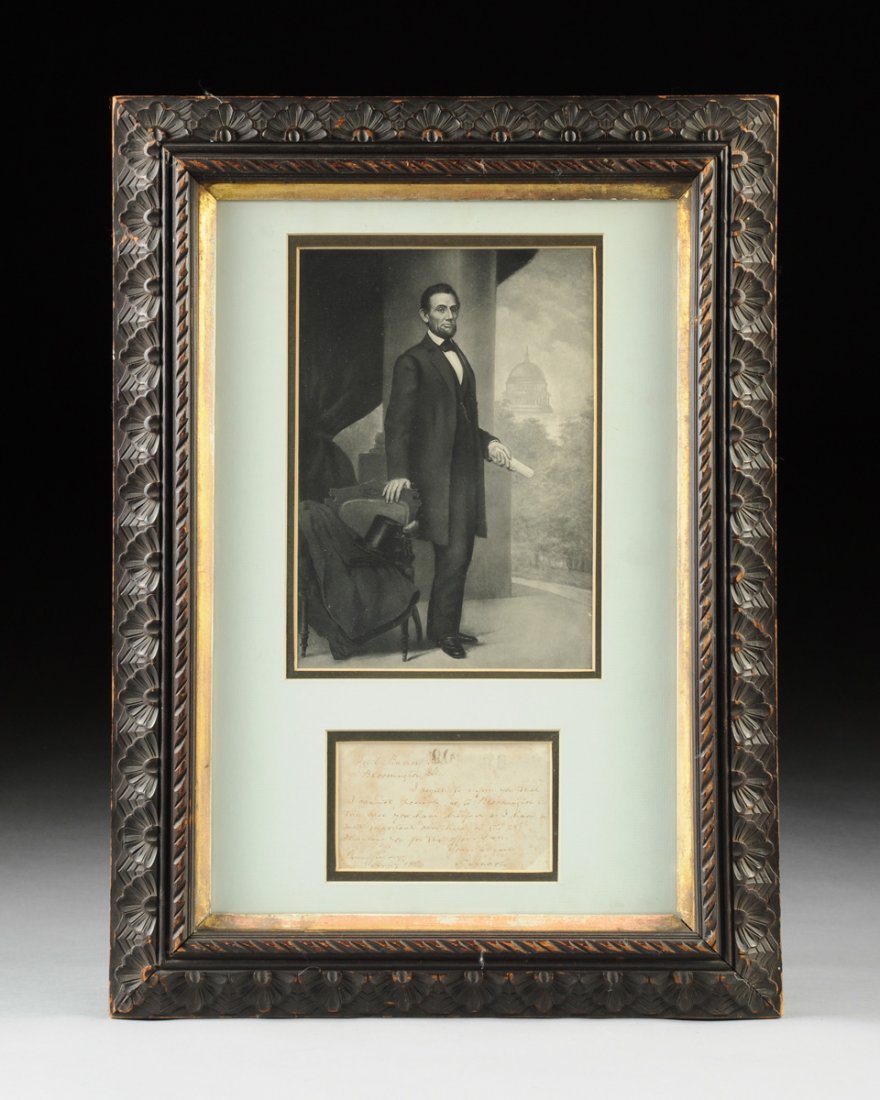 A MANUSCRIPT DOCUMENT WRITTEN AND SIGNED BY ABRAHAM (1 of 10)