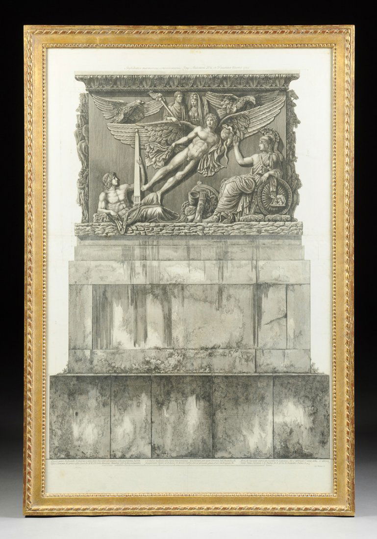 FRANCESCO PIRANESI ( Italian 1758/9-1810) AN ETCHING, (1 of 9)