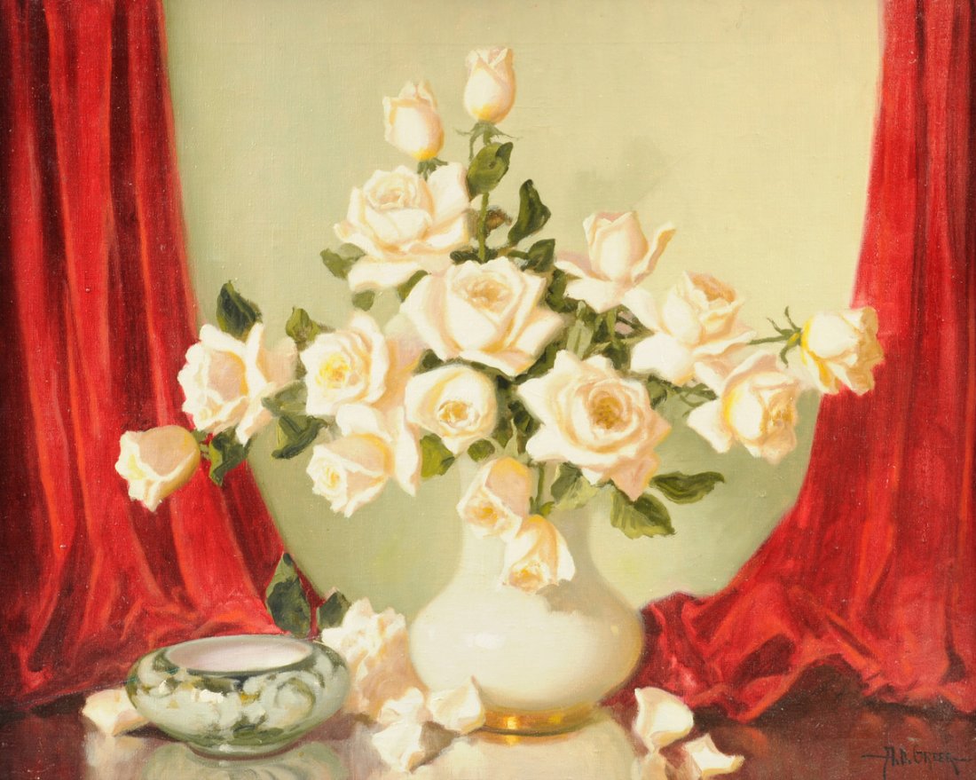 AUBREY DALE GREER (American 1904-1998) A PAINTING, (1 of 9)