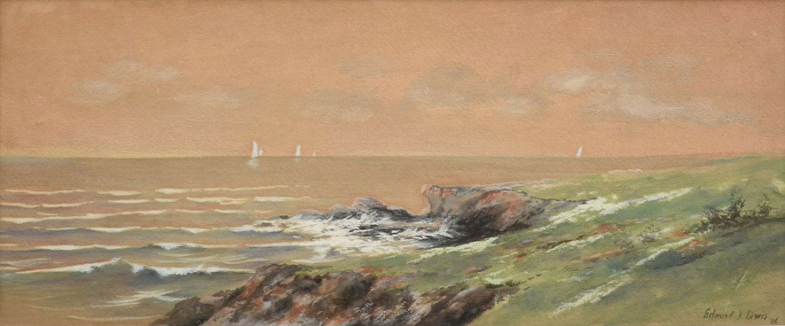 EDMUND DARCH LEWIS (American 1835-1910) A PAINTING, "On (1 of 9)