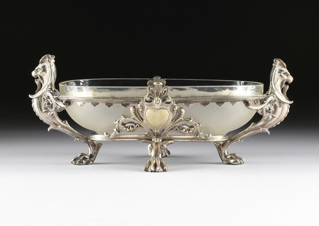A NAPOLEON III SILVERPLATED CENTERPIECE BOWL, THIRD (1 of 10)