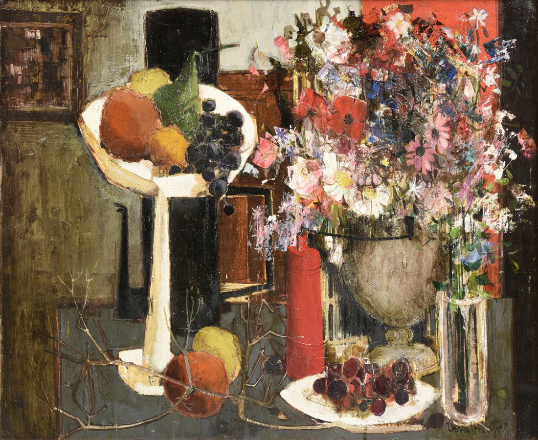 VERNET BONFORT (French b. 1934) A PAINTING, "Still Life (1 of 10)