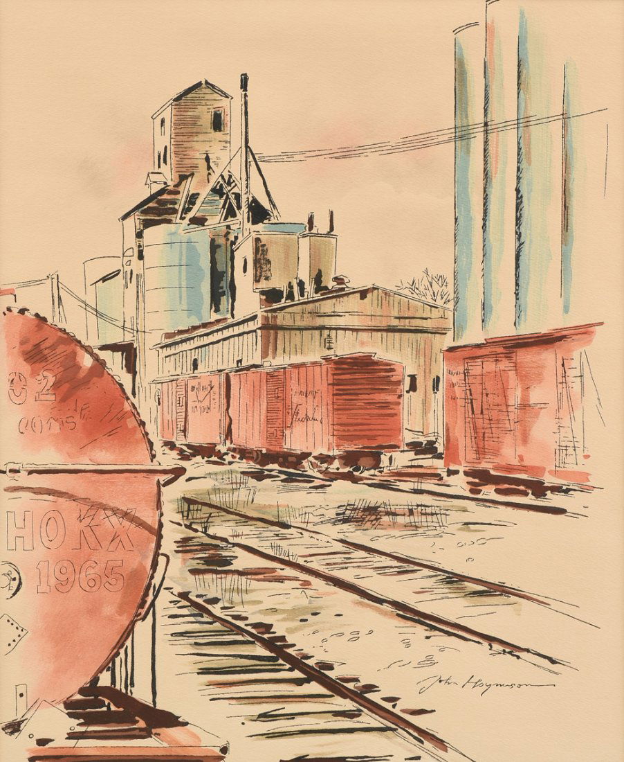 JOHN HAYMSON (American 1903-1980) A PAINTING, "The (1 of 8)