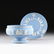 TWO WEDGWOOD BLUE AND WHITE JASPER WARES, IMPRESSED