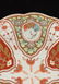 A PAIR OF IMARI PORCELAIN PETAL RIMMED DISHES, SIGNED, - 4