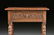 A WILLIAM AND MARY STYLE CARVED OAK SIDE TABLE, - 4